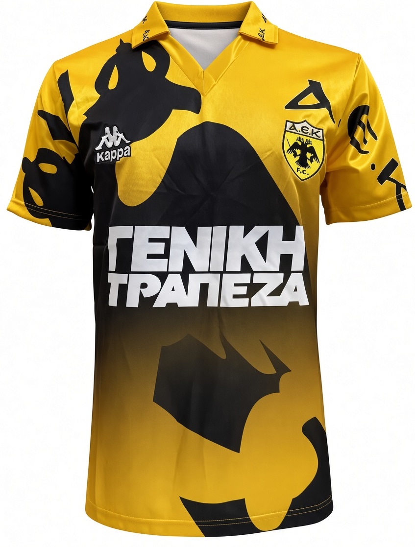 Camisa I AEK Atenas 1996 1997 Kappa retro 